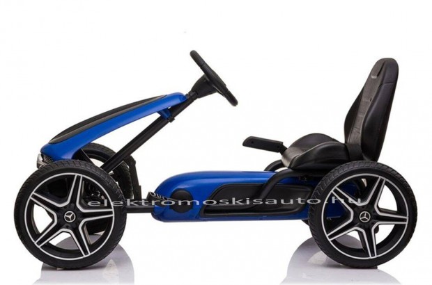 Kék/fekete pedálos Mercedes licences gokart