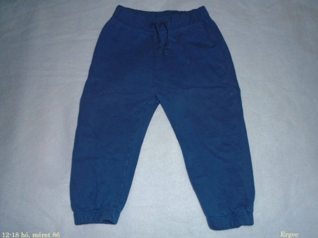Kék jogger nadrág 12-18 hó (méret 86)
