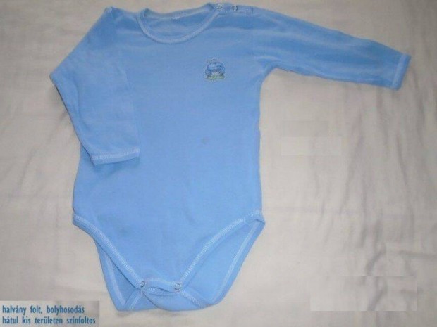 Kék színű hosszú ujjú body 2-3 évesre (méret 92 / 98)