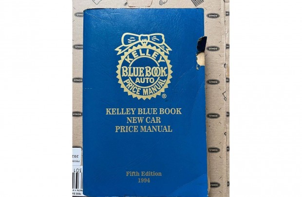 Kelley Blue Book Price Manual 1994 Fifth edition knyv elad