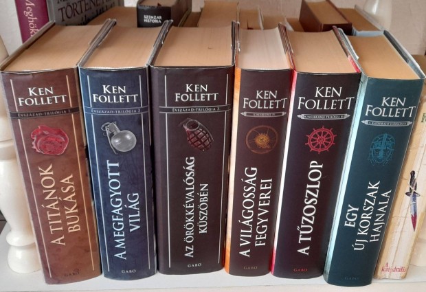 Ken Follett 6 rszes sorozat jszer llapotban