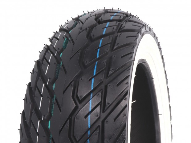 Kenda K418 120/70-10 54M TL fehér oldafalú motor, robogó gumi