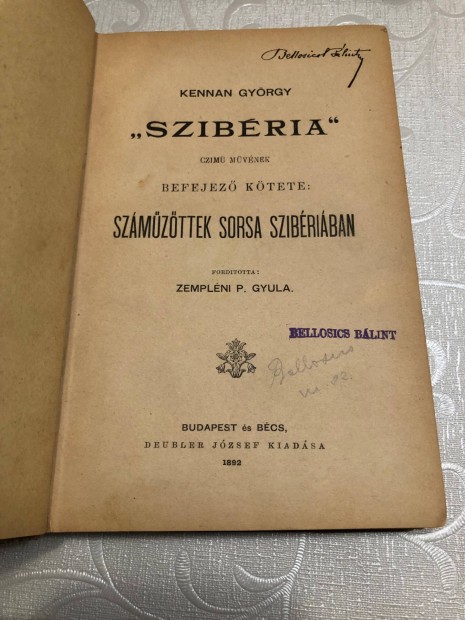 Kennan Gyrgy: Szmzttek sorsa Szibriban 1892