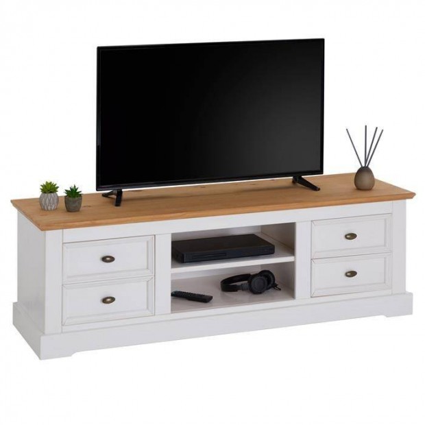 Kent TV - HIFI komód (fehér-barna) 81389