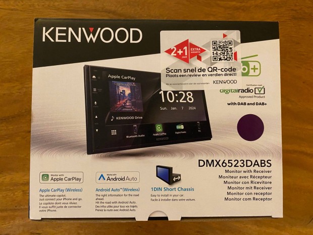 Kenwood DMX6523DABS 2DIN DAB+ Android Carplay