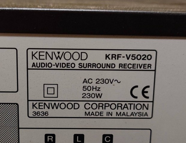 Kenwood KRF-V5020 hzimozi erst elad. 5x80w, Phono