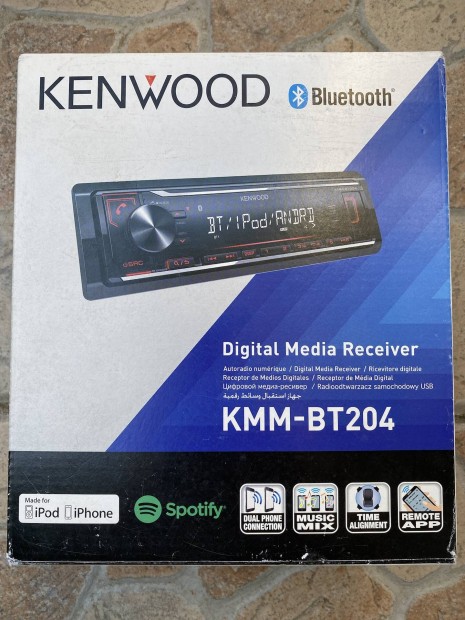 Kenwood Kmm-bt 204 usb/aux/bluetooth/spotify