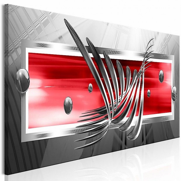 K�p - Ez�st sz�rnyak �s piros t�glalap (1 darabban)