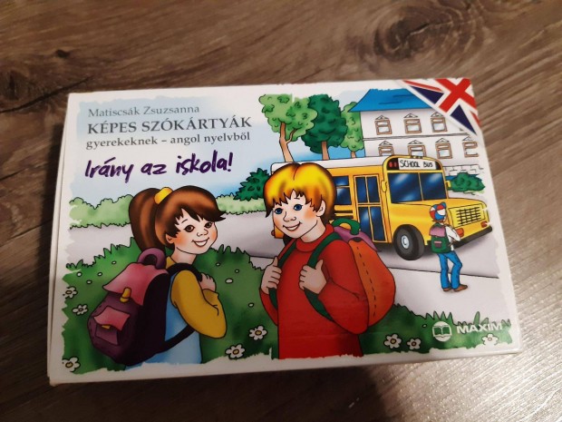 Képes szókártyák angol nyelvből-Irány az iskola