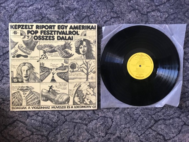 Kpzelt riport egy amerikai pop-fesztivlrl LP,hanglemez,bakelit,Post