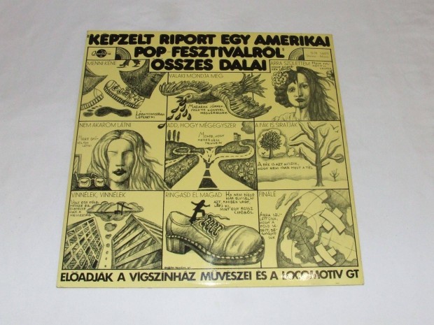 Kpzelt riport egy amerikai popfesztivlrl sszes dalai - bakelit LP