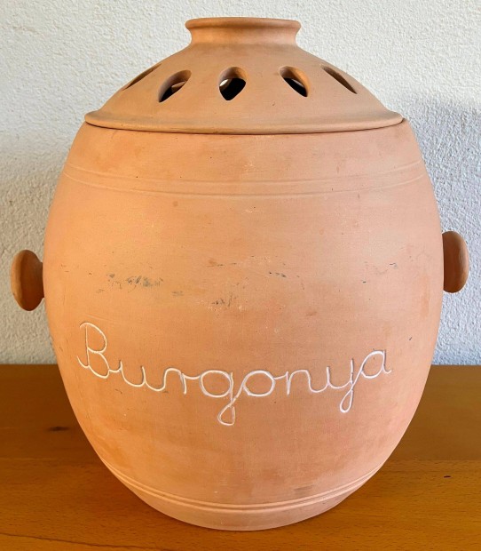 Kerámia, cserép burgonya tároló edény nagy