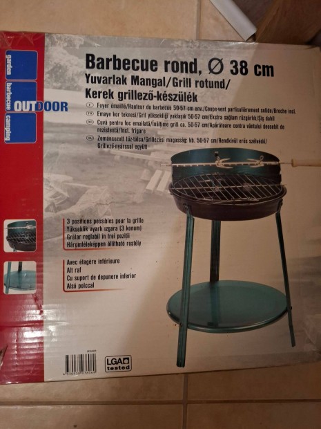Kerek grillez 38cm elad