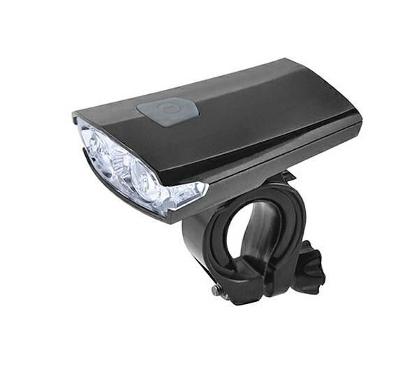 Kerkpros els 2 Cree LED-es lmpa, vzll, USB tlthet - fekete