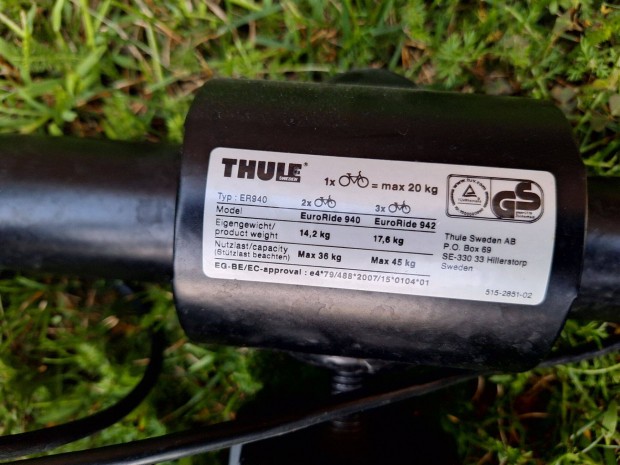 Kerékpárszállító Thule Er940