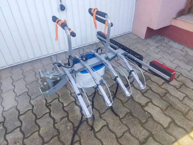 Kerékpárszállító, bicikliszállító, 4-es Dönthető zárható stabil Mottez