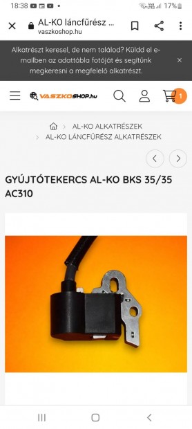 Keresek: AL-KO lncfrszhez gyjttekercset keresek