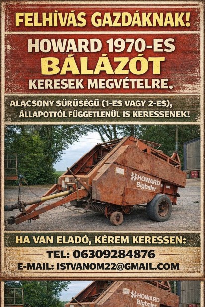 Keresek: B�l�z� g�pet Keress�nk !!!