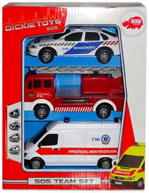 Keresek: Dickie Toys Sos jrm kszlet-et - jtk mentaut, jtk rendraut