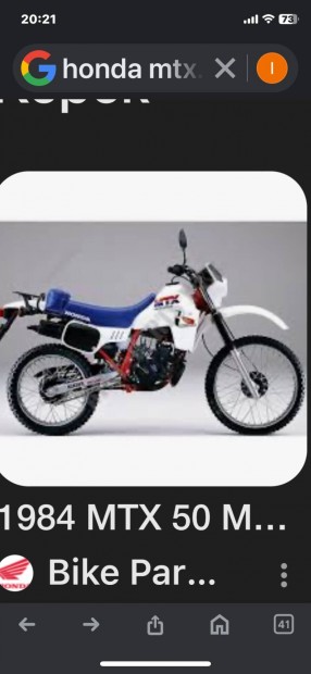 Keresek: Honda mtx 50