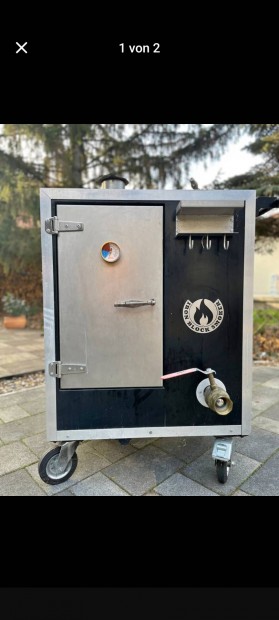 Keresek: Iron Block Small/Medium BBQ Smoker - szekrny smoker