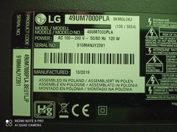 Keresek: LG 49UM7000PLA