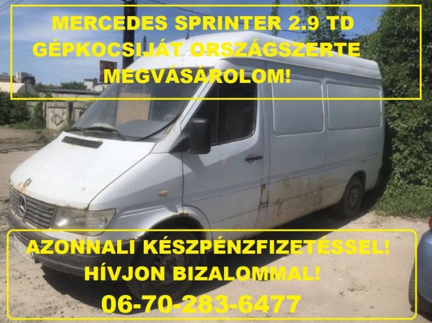 Keresek: Mercedes Benz Sprinter 210, 212, 310, 312 kisteherautt keresek