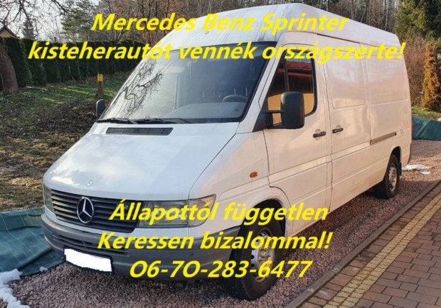 Keresek: Mercedes Sprinter iránti érdeklődés évjárat, állapot nem akadály
