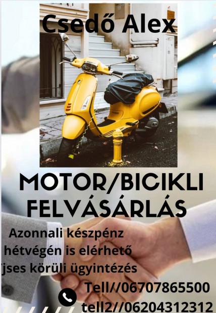 Keresek: Motor/bicikli felvsrls 