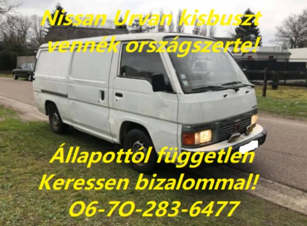 Keresek: Nissan Urvan iránti érdeklődés évjárat, állapot nem akadály