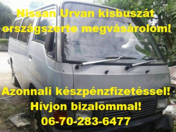 Keresek: Nissan Urvan kisbuszt keresek