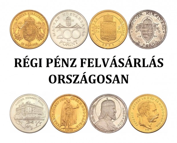 Keresek: Rgi pnz felvsrls - arany - ezst - forint - korona - peng - rme