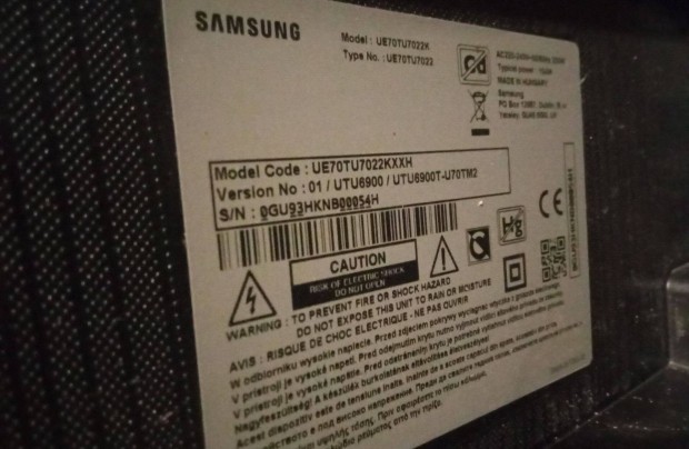 Keresek: Samsung 70 colos LED LCD Tv.-t vennk alkatrsznek