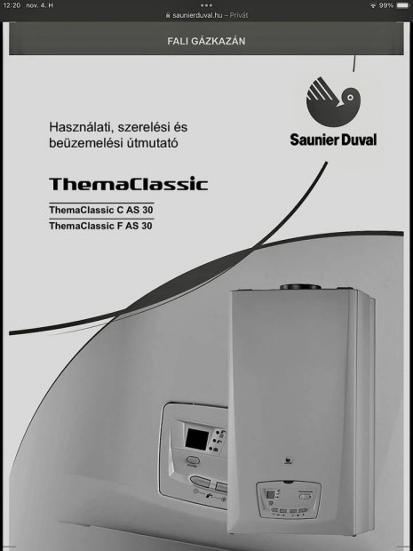 Keresek: Saunier Duval Thema Classic CA S 30 gzkaznt