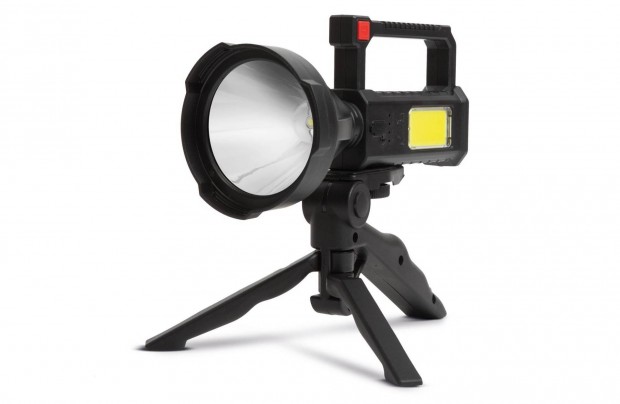 Keresőlámpa Akkumulátoros Xpe50 Cree LED beépített tripod 560lm lámpa