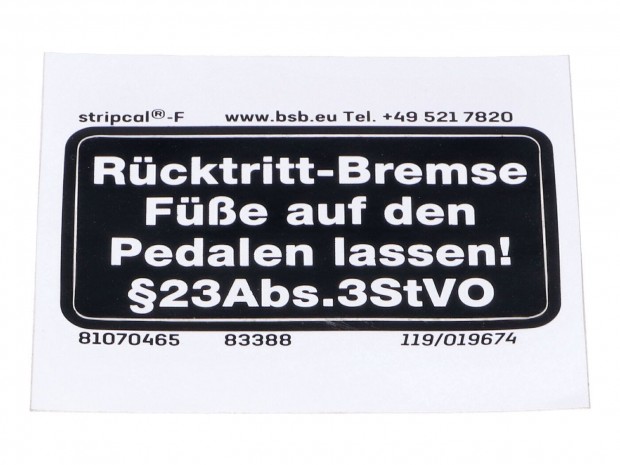 Keretes matrica méretei 53/27mm fekete-fehér Hercules, Prima, HR Hobby
