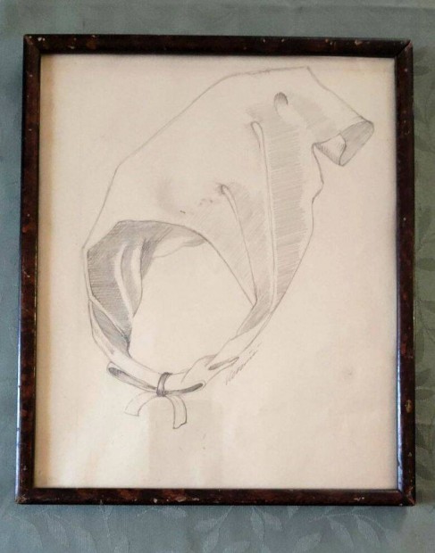 Keser Ilona: Grafika ,kerettel. Mrete: 20x25 cm