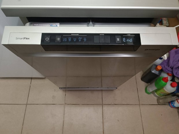 Keskeny 10 teritékes, A+++ inverteres, Inox Gorenje mosogatógép