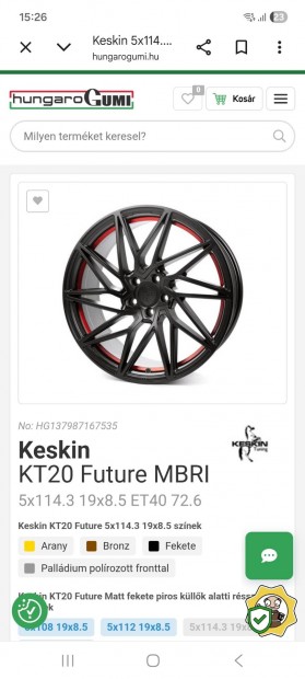 Keskin felni 5x114,3