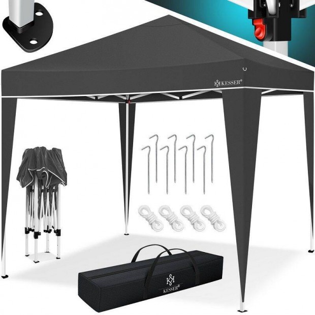 Kesser Capri pop-up pavilon, 3x3m, hordtskban - antracit