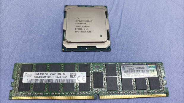 Kszlet Intel Xeon V4 (12/24) LGA 2011 procik + RAM DDR4 16GB ECC