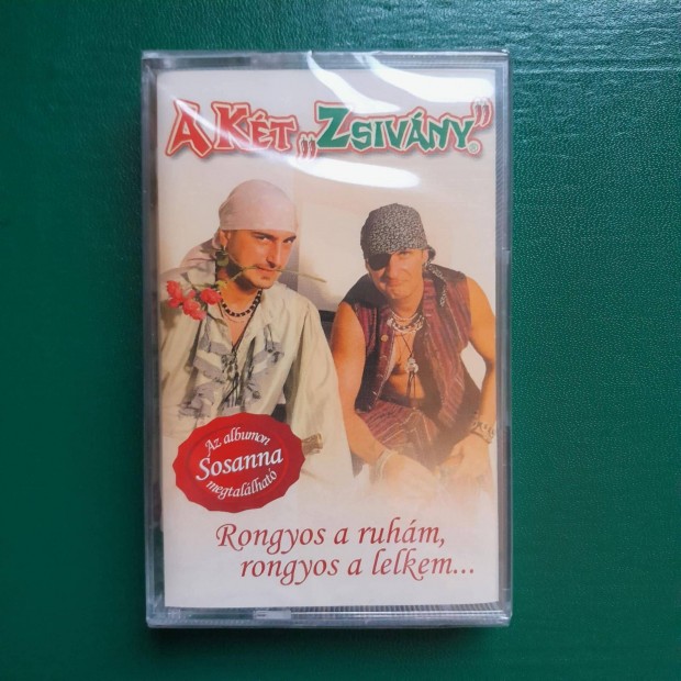 Két Zsivány mulatós zene könnyűzene kazetta - új, limitált kiadás