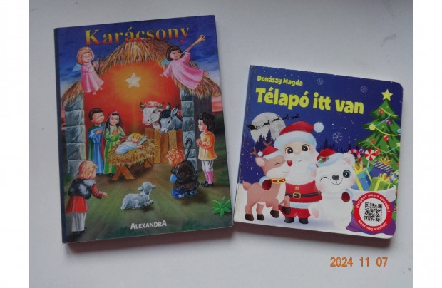 Kt szp kemny lapos tli meseknyv egytt: Karcsony + Tlap ITT VA