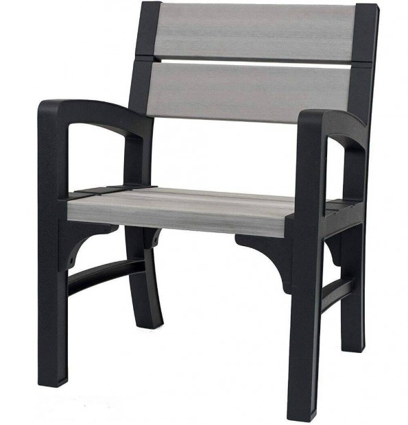 Keter szék Wlf grafit / barna szürke 67x62x89,5 cm, 17205050