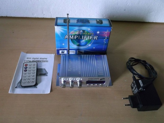 Ketinger HY 502 USB SD FM 2x20W mini erősítő+táv Új