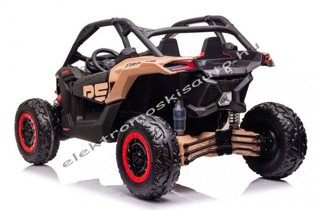 Kétszemélyes 24V-os Can-Am Maverick fekete elektromos kisautó