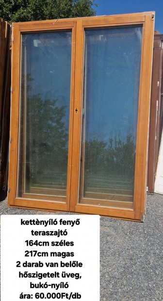 Kettnyl feny teraszajt 164*217