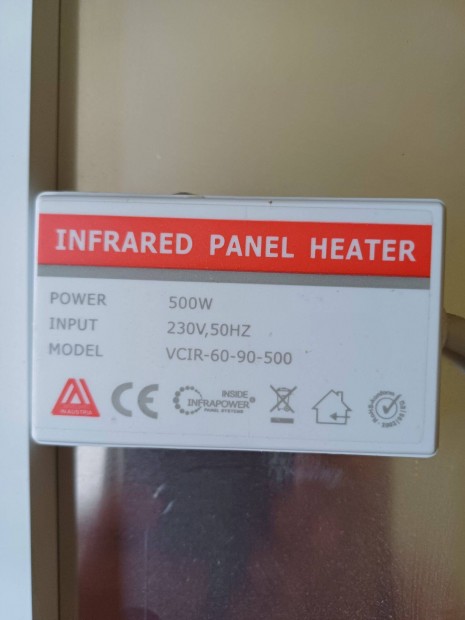 Keveset hasznlt 500 Wattos infra ftpanel elad