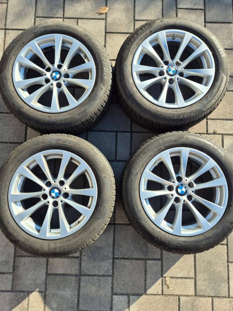 Kevesett futott BMW Style 395 (8x17) alufelni, hasznlt tli gumival