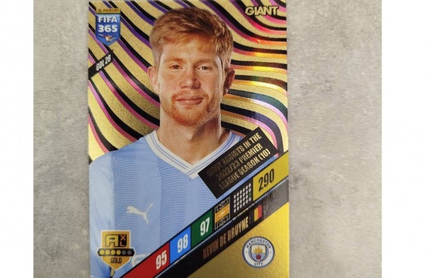 Kevin De Bruyne 2024 giant focis kártya újszerű